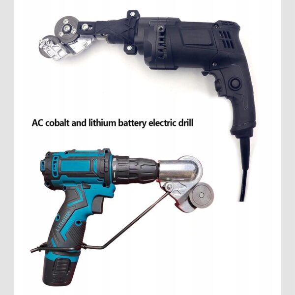 Adapter do Ciecia Blachy na Wiertarke Wkretarke Uniwersalne Nozyce do Blach-5