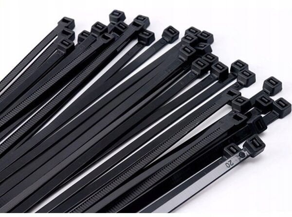 Opaski Zaciskowe Kablowe Trytki uv Czarne 3,6×200-2