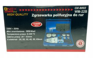 Zgrzewarka do Zgrzewania rur pp pcv Mocna 6 Matryc 1200w-13