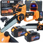 Pila Lancuchowa Akumulatorowa 8″ Pilarka Smarowanie Lancucha lcd-13