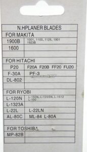 Noze do Struga Hebla Elektrycznego 82mm Makita noz Eurotec Bavaria Black-5