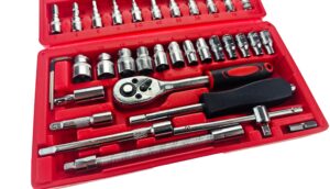 Zestaw Kluczy Bitow Nasadowych Narzedzia 46el 1/4-3