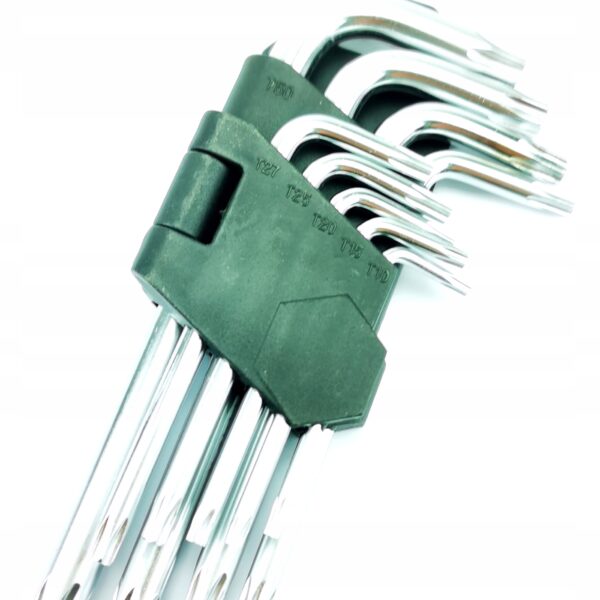 Klucze Torx Zestaw T10-t50 z Otworem Krotkie Silve-2