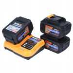 Ogromny Zestaw Narzedzi aku 3x 4ah 21v 4w1 Mlot Szlifierka Wkretarka Klucz-3