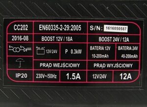 Prostownik Ladowarka do Akumulatora 12/24v 18a hit-8