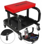 Taboret Stolek Warsztatowy Szerokie Siedzisko Kola-5