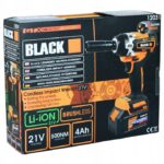 Klucz aku Udarowy 4ah x2 Bat.black do kol 24v moc-12