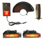 Szlifierka Katowa Akumulatorowa z Regulacja Obrotow 24v 2,5ah 125 Brusshles-13