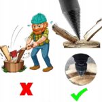 Swider do Lupania Drewna Wiertlo Luparka Klin 45mm-3