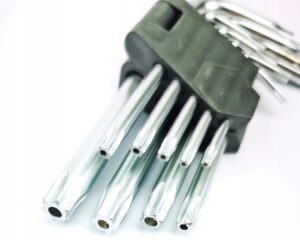 Klucze Torx Zestaw T10-t50 z Otworem Krotkie Silve-3