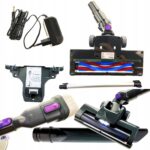 Odkurzacz Bezprzewodowy Pionowy Bezworkowy Cyklonowy Tryb Turbo +3 Nakladki-4