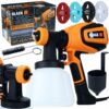 Pistolet Agregat Malarski do Malowania Scian 700w 4 Dysze 1200ml Duzy Zest