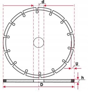 Tarcza Diamentowa do Ciecia Granitu 230×22,2-2