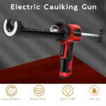 Wyciskacz Pistolet do Silikonu Kleju mas Automatyczny Akumulatorowy led-8