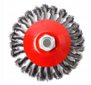 Szczotka Druciana 125mm m14 Drut Skrecany Boczna-4