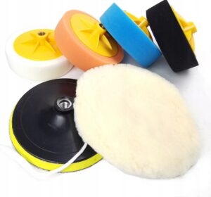 Polerka Samochodowa Szlifierka +4gabki Pasta Filc-7