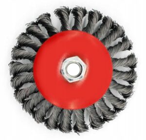 Szczotka Druciana 125mm m14 Drut Skrecany Boczna-8