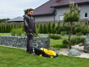 Kosiarka Elektryczna do Trawy 32cm Mocna 2200w-4