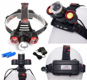 Latarka Czolowa Czolowka Lampka na Biwak – do 500m