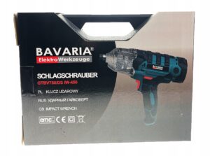 Klucz Udarowy Elektryczny 750nm 2000w + 4x Nasadki-3