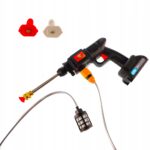 Akumulatorowa Myjka Cisnieniowa Ogrodowa Zestaw do Mycia Okien Kostki Power-9