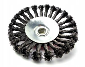 Szczotka Druciana 125mm m14 Drut Skrecany Boczna-2