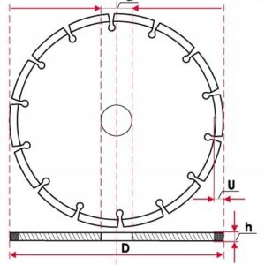 Tarcza Diamentowa 230mm Betonu Kostki Pustak Cegla-2