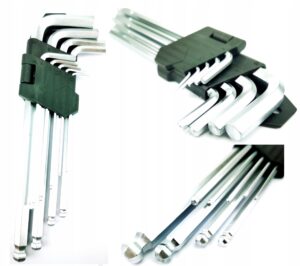Zestaw Kluczy hex 9szt 1,5-10 Imbusy Dlugie