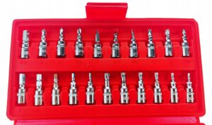 Zestaw Kluczy Bitow Nasadowych Narzedzia 46el 1/4-8