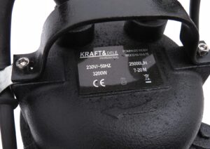 Pompa Zatapialna do Szamba i Szlamu Kraft&dele 3200 w 25000 l/h z Mlynkiem-3