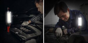 Latarka Warsztatowa Lampka Lampa led Li-lon Osram-16