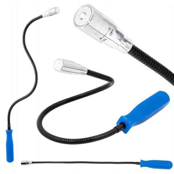 Chwytak magnetyczny elastyczny LED lapka 57cm