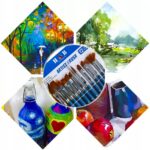 Pedzelki Szkolne Pedzle Szkolne Zestaw 12szt do Malowania Pedzle Plastyczne-2