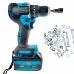 Zestaw Narzedzi aku 2x 4ah 24v 2w1 Szlifierka Wiertarko-wkretarka Udar 5ah-10