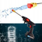 Akumulatorowa Myjka Cisnieniowa Ogrodowa Zestaw do Mycia Okien Kostki Power-11