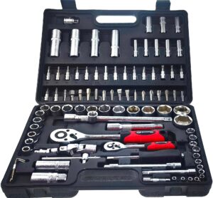 Zestaw Kluczy 94 cz. Klucze Nasadowe Torx Imbus-9