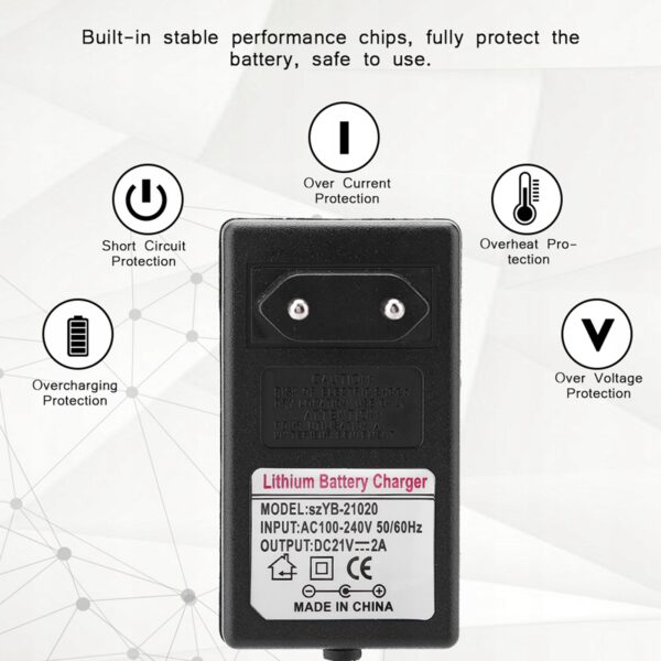 21v 1a Zasilacz Ladowarka do Li-ion Adapter-2