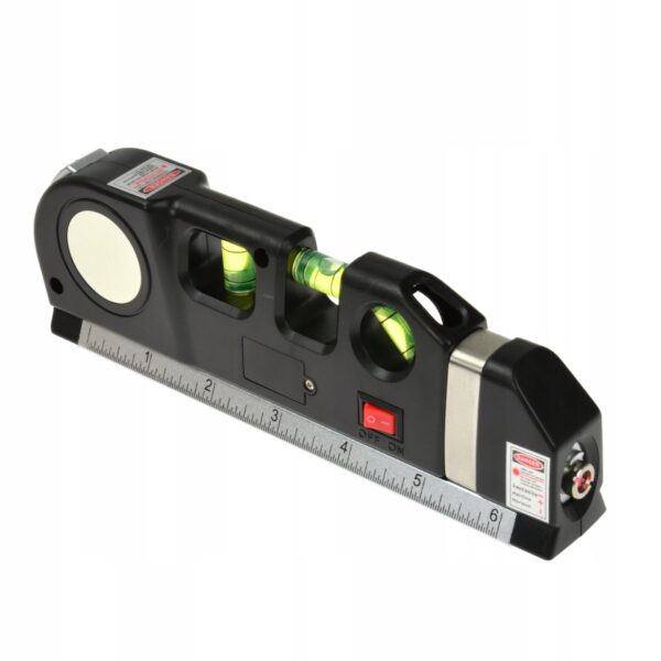 Poziomica Laserowa Krzyzowa z Miarka 2,5m-2