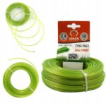 Zbrojona zylka kosy podkaszarki gwiazdka 2.4mm 50m DEMON-12