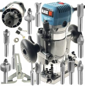 FREZARKA GORNOWRZECIONOWA 2400W 6/8MM + 12X FREZY