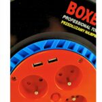 Przedluzacz Bebnowy Ogrodowy Boxer 50m 3×2,5mm 2xusb-5