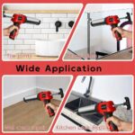 Wyciskacz Pistolet do Silikonu Kleju mas Automatyczny Akumulatorowy led-5