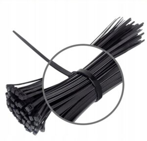 Opaski Zaciskowe Kablowe Trytki uv Czarne 3,6×200-3