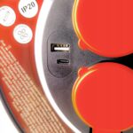 Przedluzacz Bebnowy Ogrodowy 25 m 4 Szt. Gniazd z Szybka Ladowarka usb-15