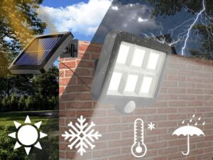Lampa Solarna led Czujnik Ruchu Osobny Panel cob-16