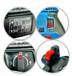 Mloto Wiertarka 2600w Sds+ 2xglowica 11 Wiertel-12