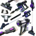 Odkurzacz Bezprzewodowy Pionowy Bezworkowy Cyklonowy Tryb Turbo +3 Nakladki