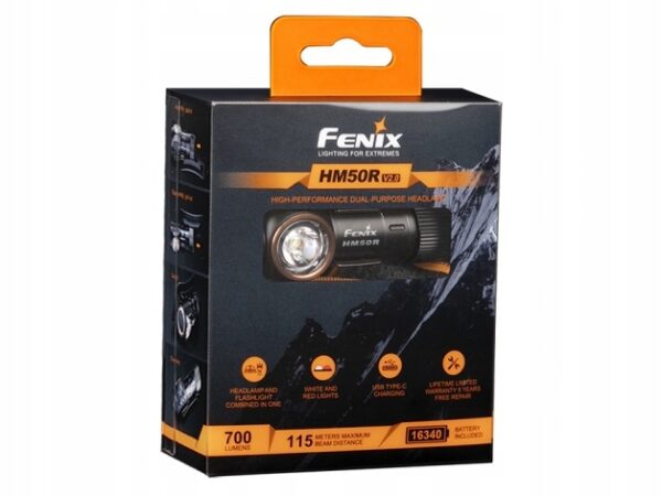 Latarka Diodowa Fenix Hm50r V2.0 700lm 115m Usb-c-13