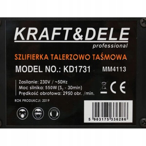 SZLIFIERKA TASMOWA TALERZOWA STOLOWA CZOLOWA 550W-8