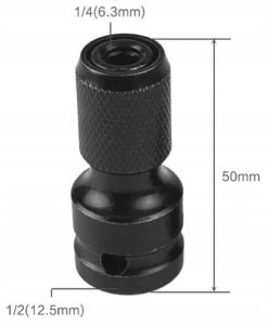 Adapter UDAROWY 1/2 Cala Kwadrat na 1/4 Cala HEX-5